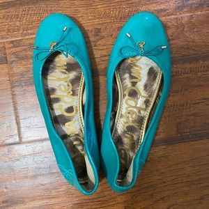 Sam Edelman turquoise Felicia flat sz 8